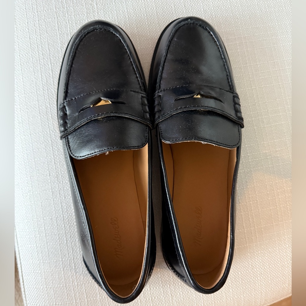 Madewell Grayson Loafers in Black NWT SIZE 8